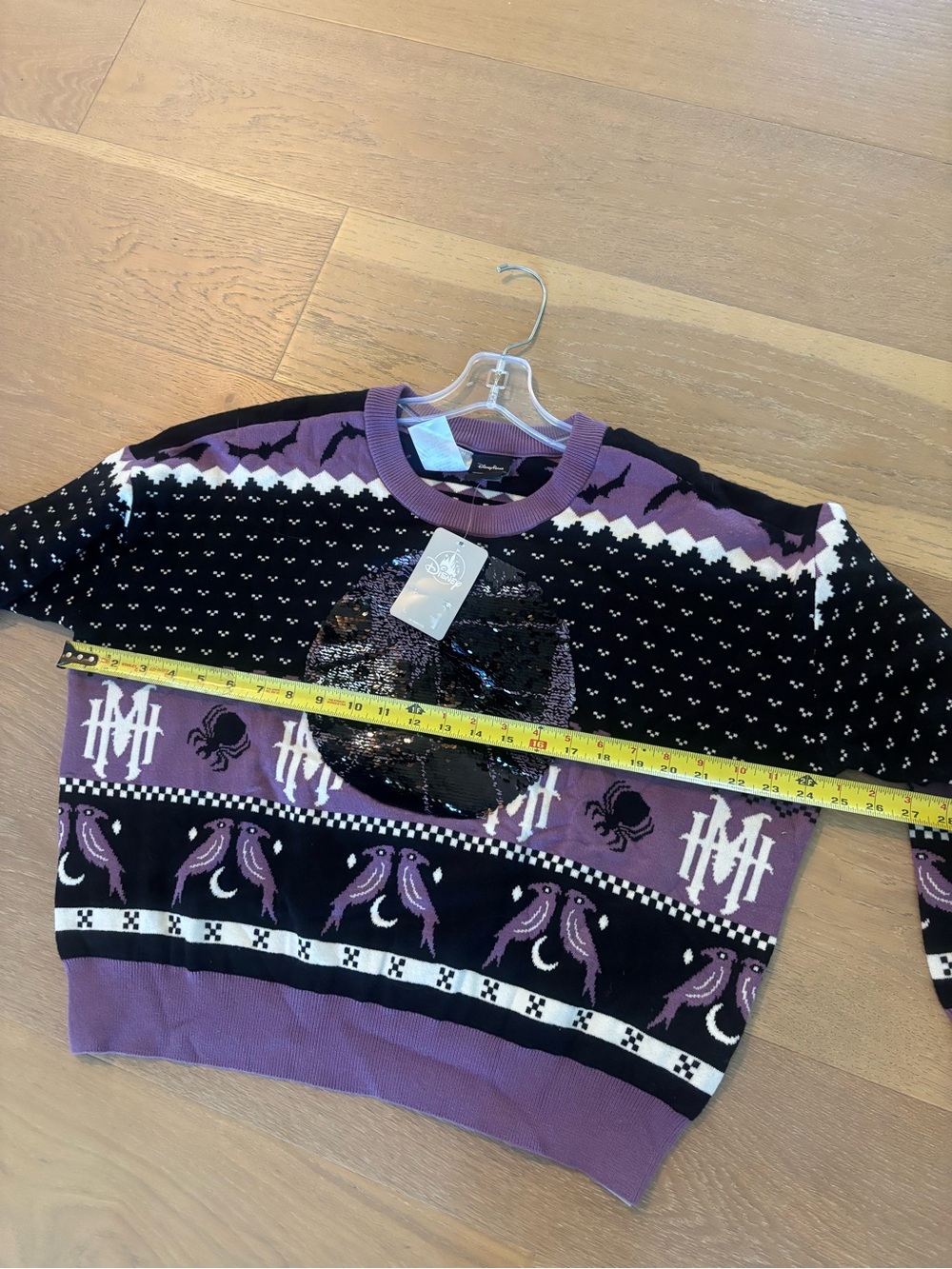 Disney Her Universe Hatbox Ghost Sweater The Haunted Mansion Womens Medium NWT - Picture 6 of 7